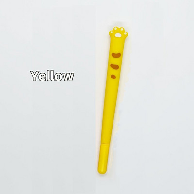 1kom Gel olovka s mačjim kandžama, slatka crtana, mekana silikonska 0,5 mm kemijska olovka crne boje, tinta za pisanje u uredskoj školi A6621