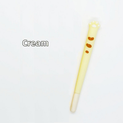 1kom Gel olovka s mačjim kandžama, slatka crtana, mekana silikonska 0,5 mm kemijska olovka crne boje, tinta za pisanje u uredskoj školi A6621