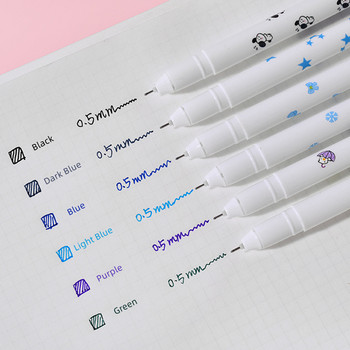12 бр. Juice Color Art Gel Ink Pens Set 0,5 mm Ballpoint Colorful Writer Marker Liner Drawing Office School A7129