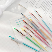 9 komada Morandi gel tinte set šarenih trokutastih mat bačvi 0,5 mm kemijska olovka za crtanje Boja Marker Liner School A7016