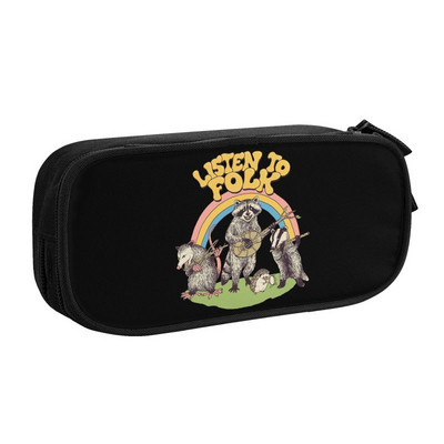 Kawaii naljakad The Stealthy pesukaru pliiatsikarbid tüdrukutele poistele Suure mahutavusega prügikast Panda pesukaru pliiatsikarbis kirjatarbed