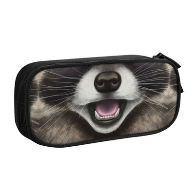 Kawaii naljakad The Stealthy pesukaru pliiatsikarbid tüdrukutele poistele Suure mahutavusega prügikast Panda pesukaru pliiatsikarbis kirjatarbed