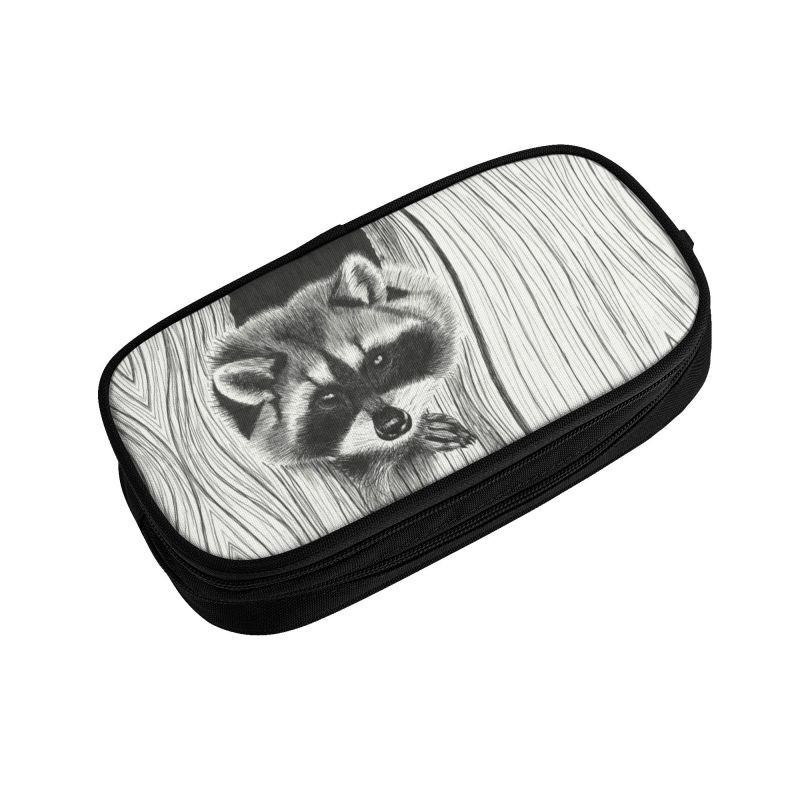 Kawaii naljakad The Stealthy pesukaru pliiatsikarbid tüdrukutele poistele Suure mahutavusega prügikast Panda pesukaru pliiatsikarbis kirjatarbed