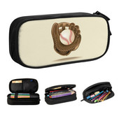 Softball Sport Art Slatka pernica Djevojka Dječak Pernica velikog kapaciteta Studentski pribor