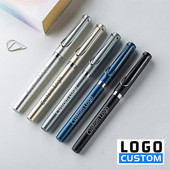 0,5 MM reklamna gel olovka, olovka s potpisom, prilagođeni logotip, karbonska vodena olovka, veleprodajni natpis s ugraviranim imenom - D00005