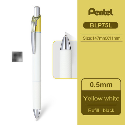 1 ks Japonské rýchloschnúce gélové pero PENTEL BLN75L 0,5 mm limitovaná edícia ENERGEL Clena BLN75L čierna náplň hladké písanie