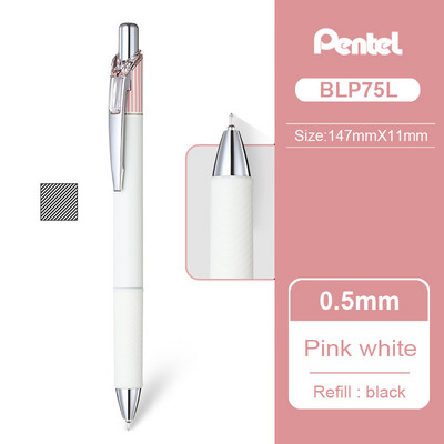1 ks Japonské rýchloschnúce gélové pero PENTEL BLN75L 0,5 mm limitovaná edícia ENERGEL Clena BLN75L čierna náplň hladké písanie