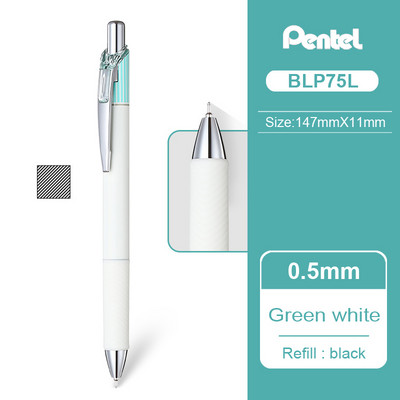 1 ks Japonské rýchloschnúce gélové pero PENTEL BLN75L 0,5 mm limitovaná edícia ENERGEL Clena BLN75L čierna náplň hladké písanie