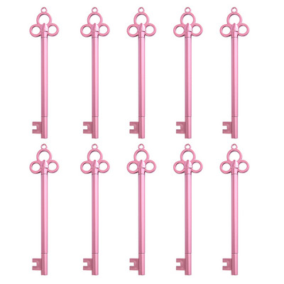 10 tk / komplekt Kohandatud LOGO pliiats Retro klahvi stiil Isikupärastatud kohandatud pastapliiatsid Kontoritarbed Koolitarbed Graveeritud nimega kingitused