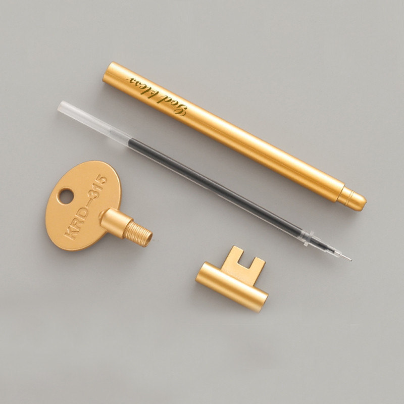 10 tk / komplekt Kohandatud LOGO pliiats Retro klahvi stiil Isikupärastatud kohandatud pastapliiatsid Kontoritarbed Koolitarbed Graveeritud nimega kingitused