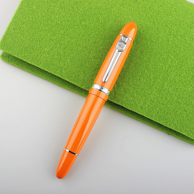 Marca de lux Jinhao 159 Rollerball Pen Black metal elegant With Twist Silver CADOU Rechizite pentru pixuri de cerneală pentru birou