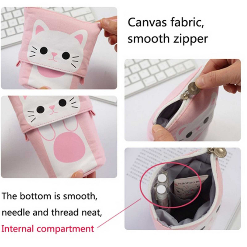 Többfunkciós álló tolltartó teleszkópos tolltartó tárolódoboz írószer tasakok