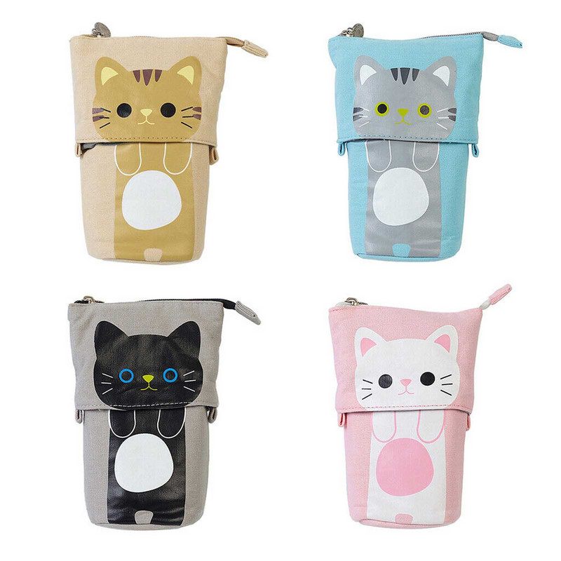 Többfunkciós álló tolltartó teleszkópos tolltartó tárolódoboz írószer tasakok