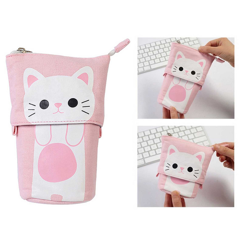 Többfunkciós álló tolltartó teleszkópos tolltartó tárolódoboz írószer tasakok