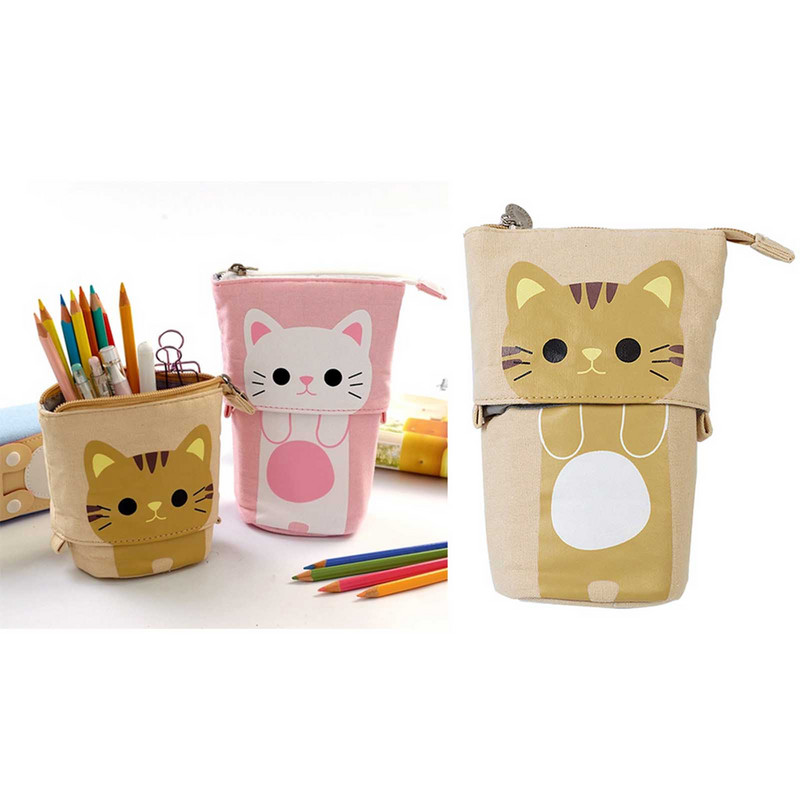 Többfunkciós álló tolltartó teleszkópos tolltartó tárolódoboz írószer tasakok