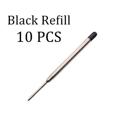 10 komada Nova Flash Crystal Pen Metalni privjesak Kemijska olovka Bullet 1.0mm Nib Plavo punjenje Vrhunska uredska olovka za pisanje