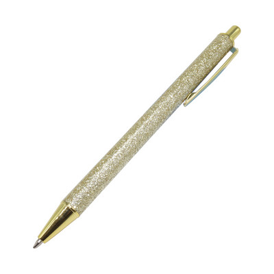 10 komada Nova Flash Crystal Pen Metalni privjesak Kemijska olovka Bullet 1.0mm Nib Plavo punjenje Vrhunska uredska olovka za pisanje