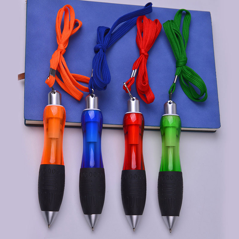 Kemijska olovka od 1,0 mm s uzicom za uže plavom tintom Oglašavanje izložbe s potpisom Kemijska olovka Uredska škola Pisaći pribor Drška