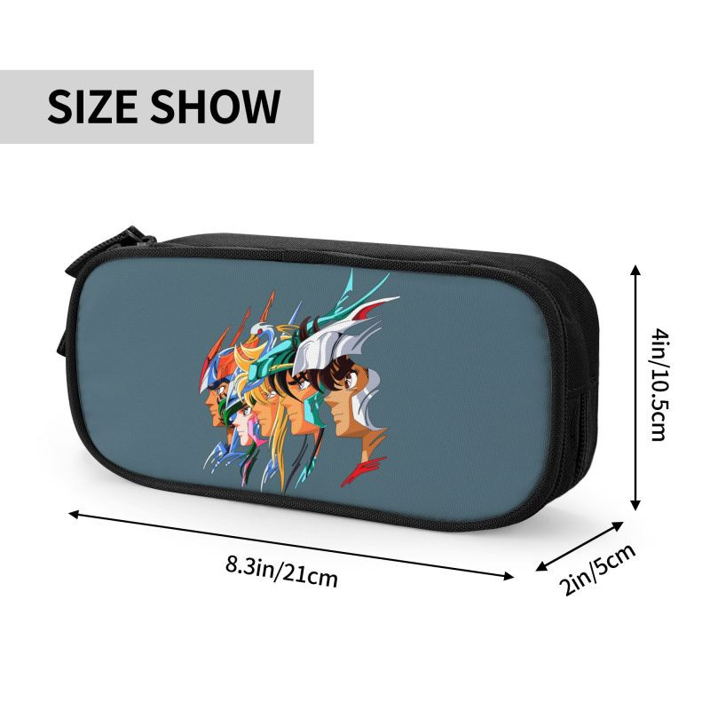 Drăguț Saint Seiya Cavalerii Zodiacului Trusă Băieți Capacitate Mare Los Caballeros Del Zodiaco Geanta Creion Accesorii școlare