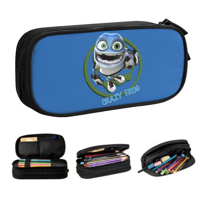 Prilagođene nogometne Crazy Frog Kawaii pernice za djevojčice i dječake, torbica za olovke velikog kapaciteta, škola