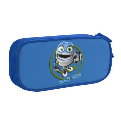 Prilagođene nogometne Crazy Frog Kawaii pernice za djevojčice i dječake, torbica za olovke velikog kapaciteta, škola
