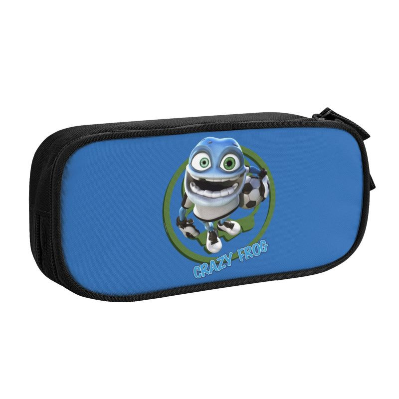 Prilagođene nogometne Crazy Frog Kawaii pernice za djevojčice i dječake, torbica za olovke velikog kapaciteta, škola