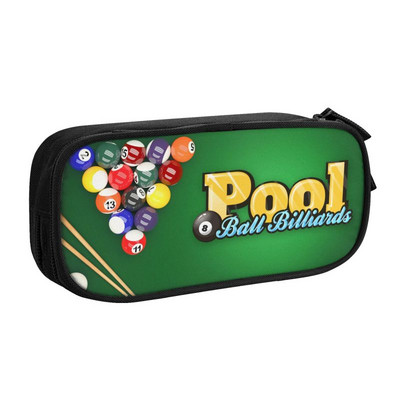 Biliardové hry Pub Sport Pool peračníky pre dievčatá a chlapcov s veľkou kapacitou 8 loptičiek pre hráčov perá taška Box školské doplnky