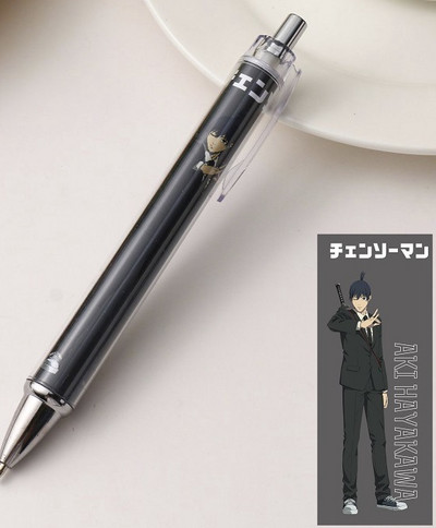 Motorzāģa cilvēka mehāniskais zīmulis 0,5 mm Anime automātiskais zīmulis 0,7 mm lodīšu pildspalvas vīrs Denji Makima Aki Hayakawa Power Pochita dāvana