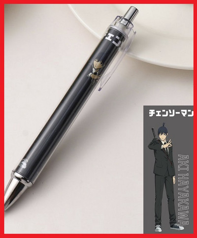 Motorzāģa cilvēka mehāniskais zīmulis 0,5 mm Anime automātiskais zīmulis 0,7 mm lodīšu pildspalvas vīrs Denji Makima Aki Hayakawa Power Pochita dāvana