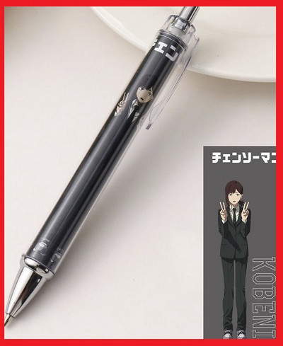 Motorzāģa cilvēka mehāniskais zīmulis 0,5 mm Anime automātiskais zīmulis 0,7 mm lodīšu pildspalvas vīrs Denji Makima Aki Hayakawa Power Pochita dāvana