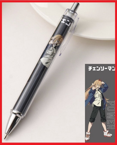 Motorzāģa cilvēka mehāniskais zīmulis 0,5 mm Anime automātiskais zīmulis 0,7 mm lodīšu pildspalvas vīrs Denji Makima Aki Hayakawa Power Pochita dāvana