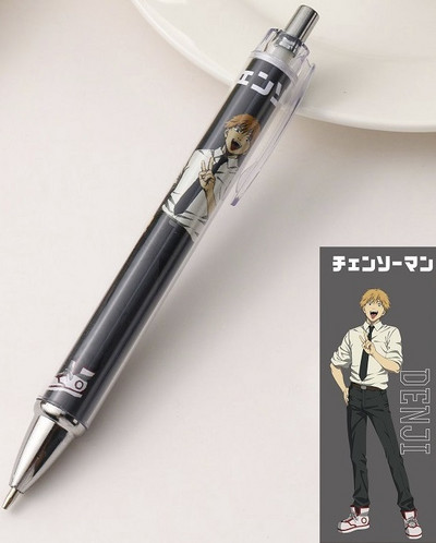 Motorzāģa cilvēka mehāniskais zīmulis 0,5 mm Anime automātiskais zīmulis 0,7 mm lodīšu pildspalvas vīrs Denji Makima Aki Hayakawa Power Pochita dāvana