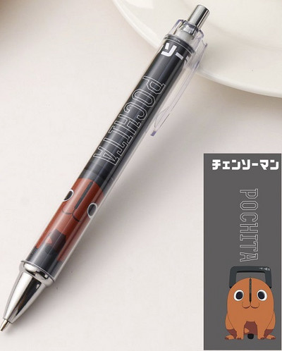 Motorzāģa cilvēka mehāniskais zīmulis 0,5 mm Anime automātiskais zīmulis 0,7 mm lodīšu pildspalvas vīrs Denji Makima Aki Hayakawa Power Pochita dāvana