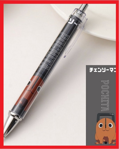 Motorzāģa cilvēka mehāniskais zīmulis 0,5 mm Anime automātiskais zīmulis 0,7 mm lodīšu pildspalvas vīrs Denji Makima Aki Hayakawa Power Pochita dāvana