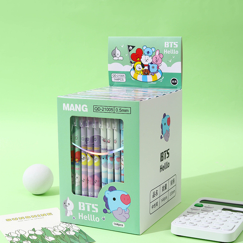 6 τεμάχια/Σετ Cute Cartoon Erasable Pen 0,5mm Washable Magical Gel Pen Μαύρο μπλε μελάνι Ανταλλακτικά Παιδικά Σχολικά Γραφικά Γραφείο Παιδικό δώρο