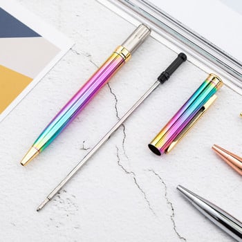 1PCS Lytwtw\'s Creative Multicolor Ballpoint Pens Business Metal Office Rotate Pens Σχολική επιστολή Είδη γραφείου