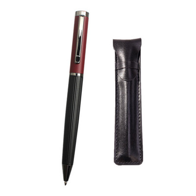 Visokokvalitetna metalna kemijska olovka Luksuzna crna roler olovka s štipaljkom 0,7 mm s punjenjem crne tinte uredski pribor za školu Poklon