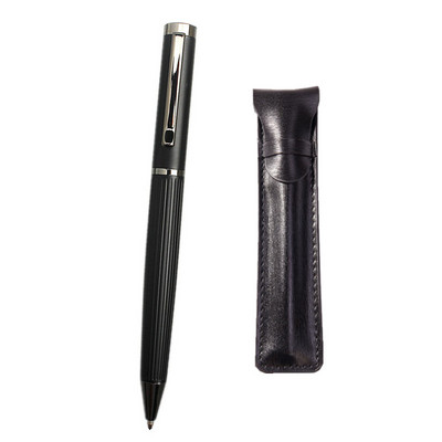 Visokokvalitetna metalna kemijska olovka Luksuzna crna roler olovka s štipaljkom 0,7 mm s punjenjem crne tinte uredski pribor za školu Poklon