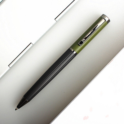 Visokokvalitetna metalna kemijska olovka Luksuzna crna roler olovka s štipaljkom 0,7 mm s punjenjem crne tinte uredski pribor za školu Poklon