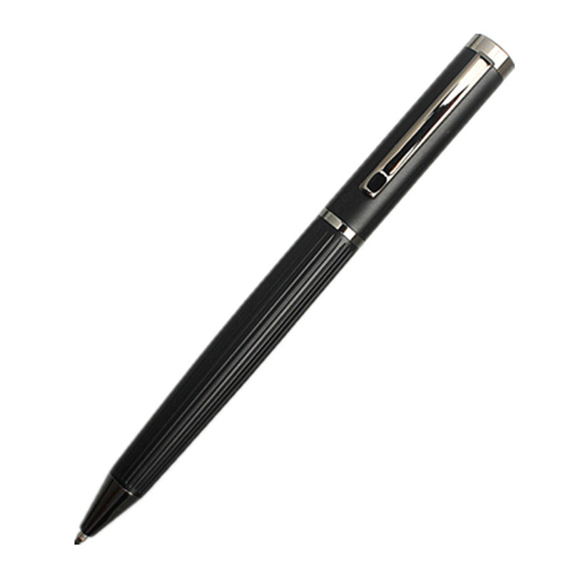 Visokokvalitetna metalna kemijska olovka Luksuzna crna roler olovka s štipaljkom 0,7 mm s punjenjem crne tinte uredski pribor za školu Poklon