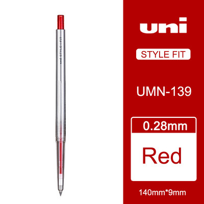 1kom UNI gel olovke 0,28 mm Style Fit serije monokromatske vodene olovke UMN-139-28 Tinta u boji Uniball tanka zamjenjiva dopisnica