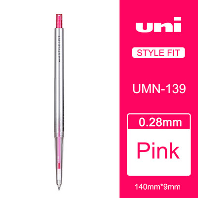 1kom UNI gel olovke 0,28 mm Style Fit serije monokromatske vodene olovke UMN-139-28 Tinta u boji Uniball tanka zamjenjiva dopisnica