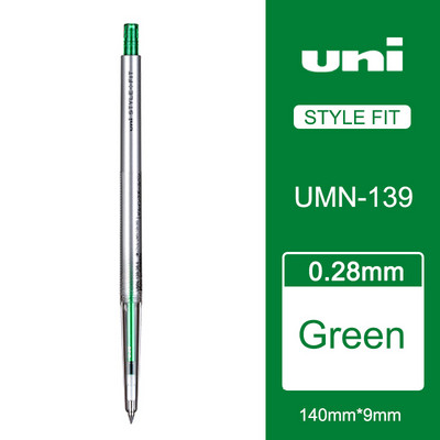 1kom UNI gel olovke 0,28 mm Style Fit serije monokromatske vodene olovke UMN-139-28 Tinta u boji Uniball tanka zamjenjiva dopisnica