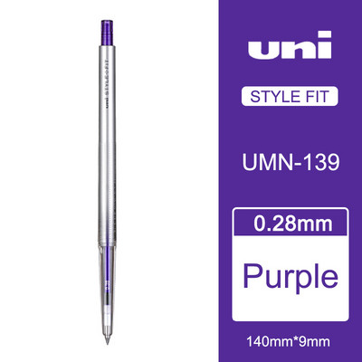 1kom UNI gel olovke 0,28 mm Style Fit serije monokromatske vodene olovke UMN-139-28 Tinta u boji Uniball tanka zamjenjiva dopisnica