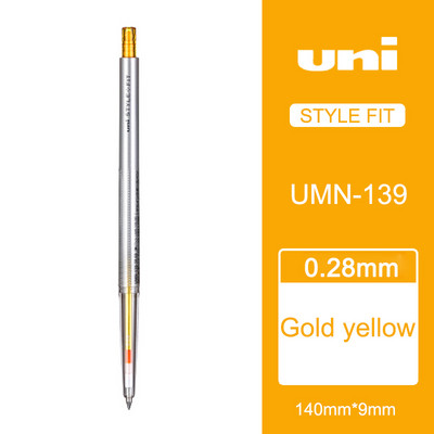 1kom UNI gel olovke 0,28 mm Style Fit serije monokromatske vodene olovke UMN-139-28 Tinta u boji Uniball tanka zamjenjiva dopisnica