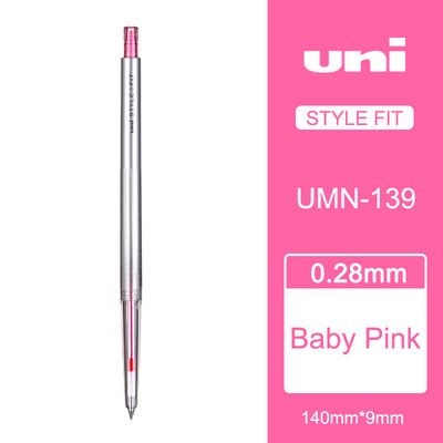 1kom UNI gel olovke 0,28 mm Style Fit serije monokromatske vodene olovke UMN-139-28 Tinta u boji Uniball tanka zamjenjiva dopisnica