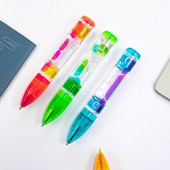 Novelty Liquid Motion Bubbler Fidget Pen vaikams ir suaugusiems Stresą mažinantys sensoriniai žaislai Spalvingas skystas laikmatis namų biuro įrankis