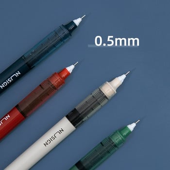 4 бр. Morandi Ролкови химикалки, 0,5 мм, топка, 1100 м, издръжливи писалки с черни цветни гел мастила, канцеларски материали, офис училище A6263