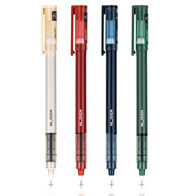 4vnt Morandi rutulinių rašiklių rinkinys 0,5 mm rutulinis 1100 m patvarus rašomas juodos spalvos gelio rašalo rašikliai Kanceliarinės prekės Biuro mokykla A6263