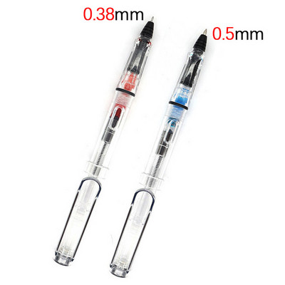 2 kom/lot prozirna gel olovka 0,38/0,5 mm kaligrafska olovka za potpis koja upija tintu Zamjenjiva vrećica za tintu i olovka za upijanje tinte Nova olovka
